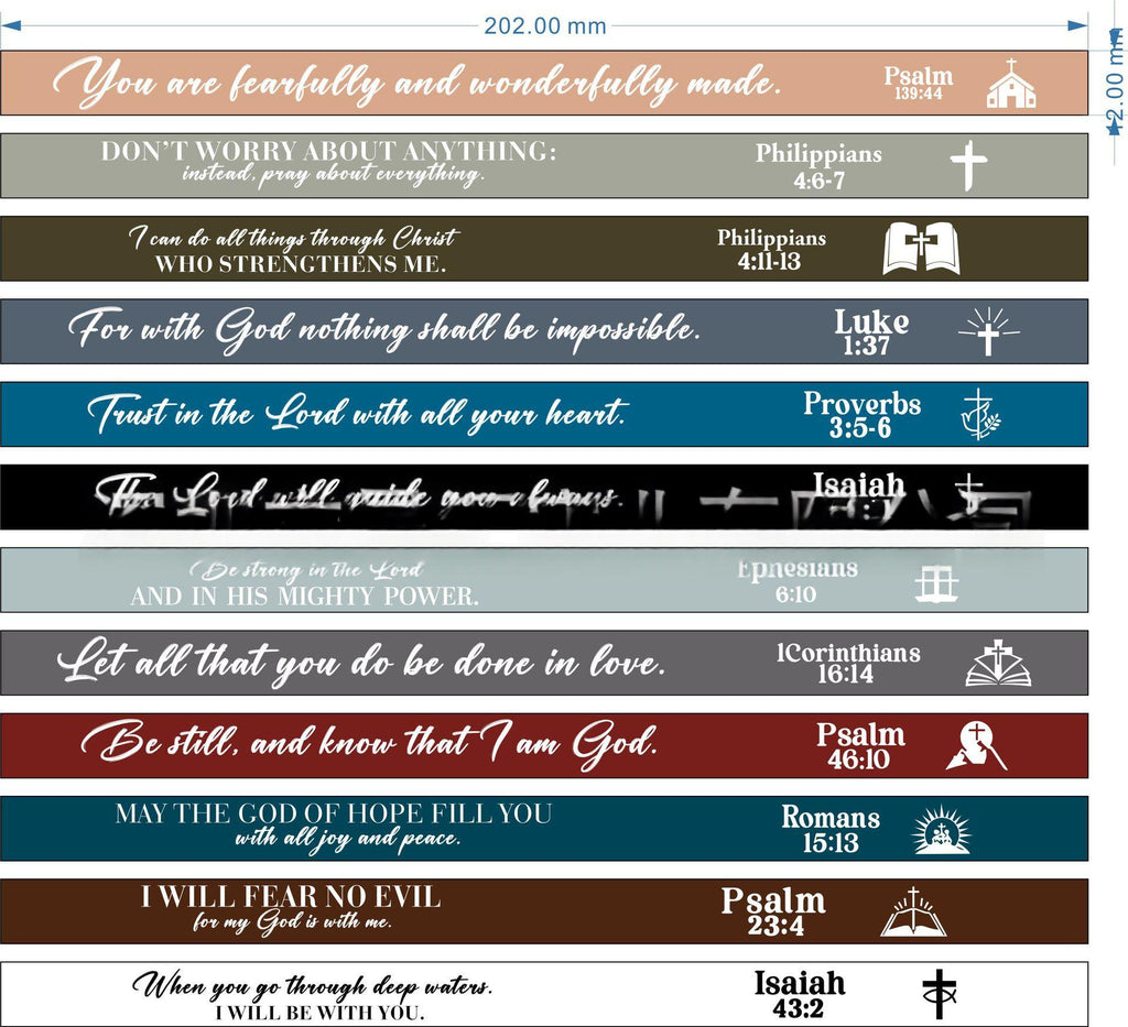 Set 12 Pulseras de Silicona con Frases, tercera vista