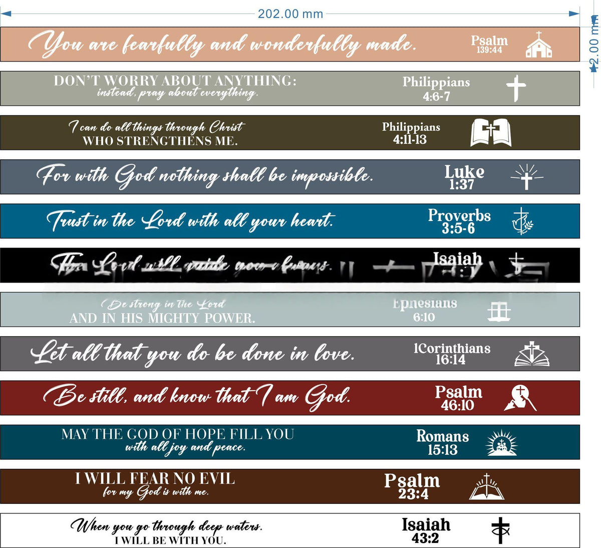 Set 12 Pulseras de Silicona con Frases, tercera vista