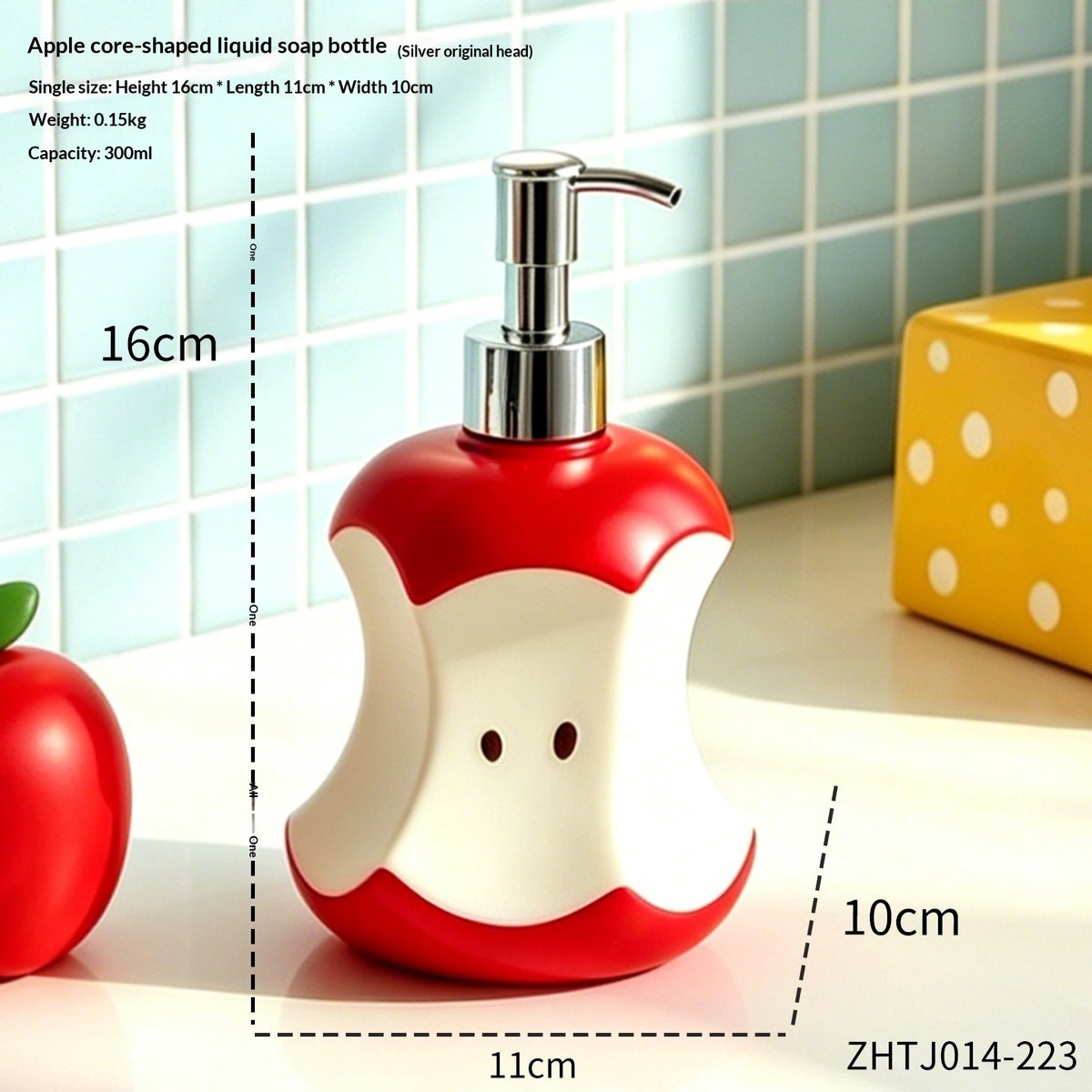 Dispensador de Jabón Líquido Forma de Manzana, vista adicional