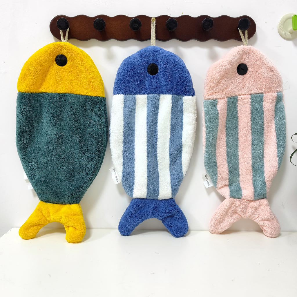 Toalla de Mano con Forma de Pez