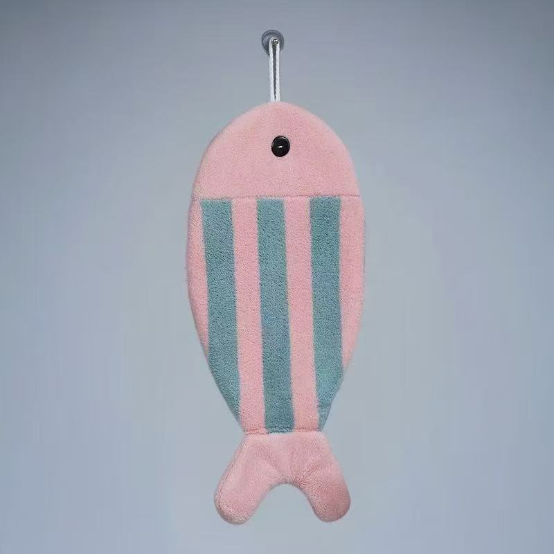 Toalla de Mano con Forma de Pez, tercera vista
