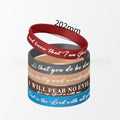 Set 12 Pulseras de Silicona con Frases