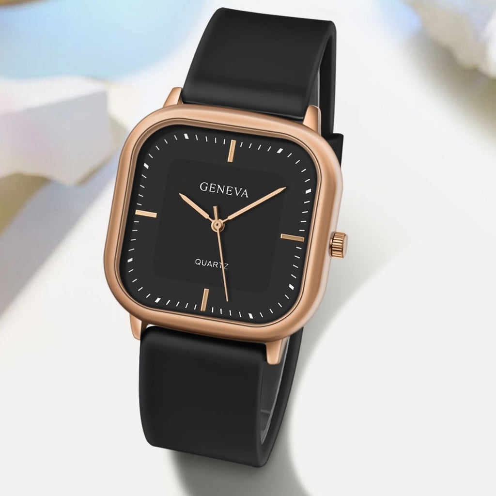 Reloj de Mujer Silicona Dial Cuadrado