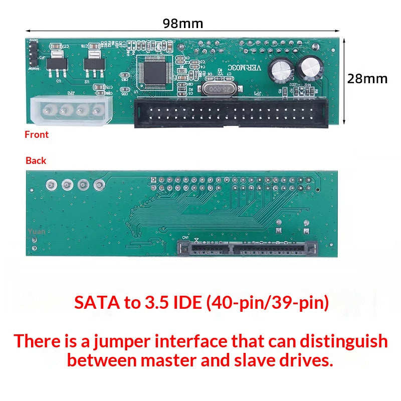 Adaptador de Disco IDE y SATA a USB, tercera vista